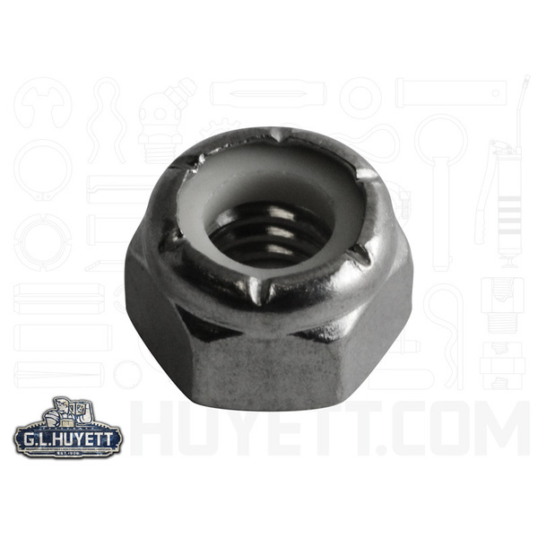 G.L. Huyett Lock Nut, 5/16", Stainless Steel, Plain LNUTS-0312C